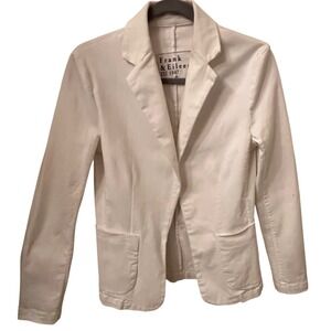 Frank & Eileen White Tailored Dublin Blazer. Womens Size Small